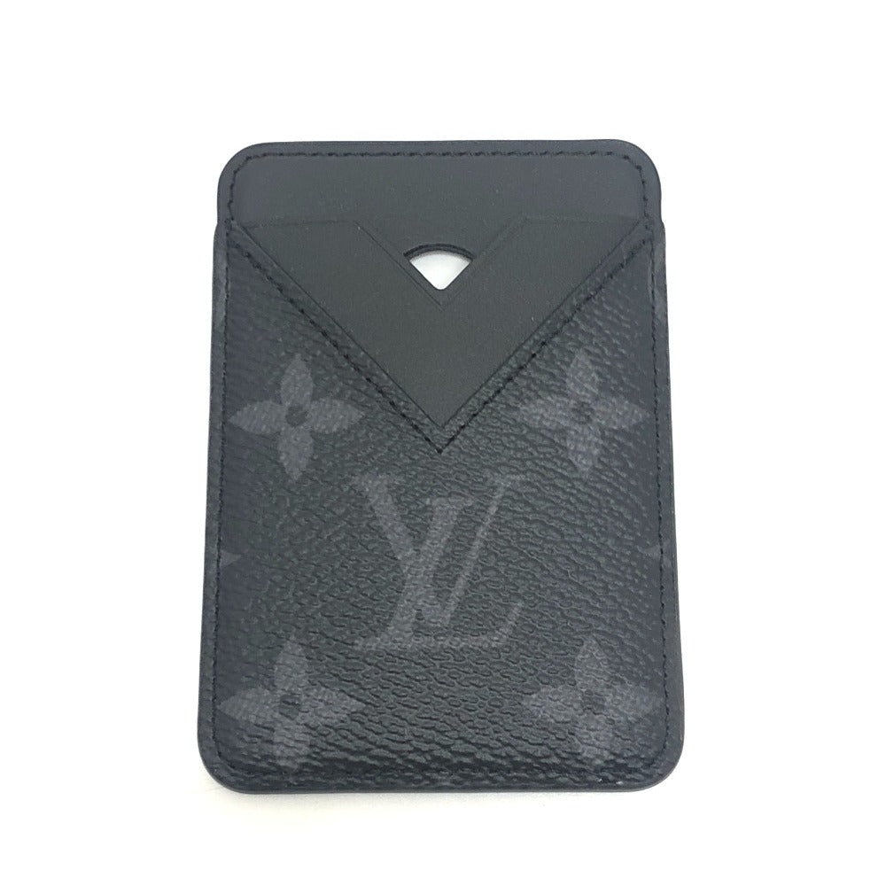 LOUIS VUITTON M12602 Porte Cartes Magnet Phone Accessory Card Holder Monogram Eclipse Canvas Men's Black