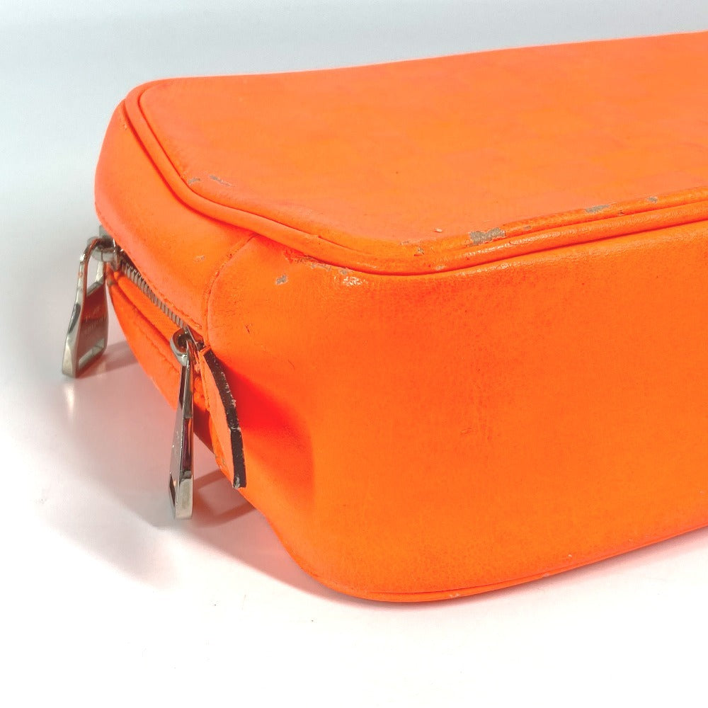 LOUIS VUITTON N23348 Damier Infini True Toilet Second Bag/Clutch/Makeup Pouch/Cosmetic Pouch in Damier Infini Leather, Unisex, Orange