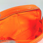 LOUIS VUITTON N23348 Damier Infini True Toilet Second Bag/Clutch/Makeup Pouch/Cosmetic Pouch in Damier Infini Leather, Unisex, Orange