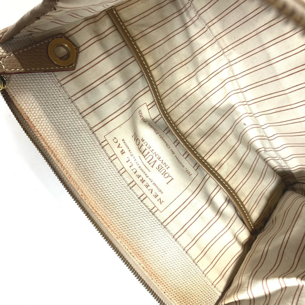 LOUIS VUITTON M48822 Toile Trianon Sac Neverfull 30 Handbag/Tote Bag in Canvas/Leather, Beige