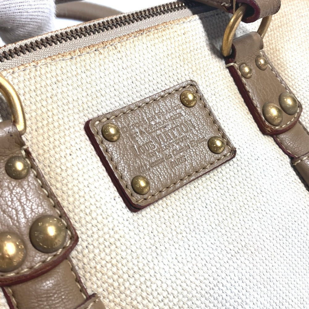 LOUIS VUITTON M48822 Toile Trianon Sac Neverfull 30 Handbag/Tote Bag in Canvas/Leather, Beige