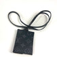 LOUIS VUITTON M83155 Taiga Leather Porto Carte On Strap Wallet with Coin Purse and Strap, Card Case, Business Card Holder, Coin Case, Taiga Leather, Unisex, Black