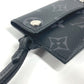 LOUIS VUITTON M83155 Taiga Leather Porto Carte On Strap Wallet with Coin Purse and Strap, Card Case, Business Card Holder, Coin Case, Taiga Leather, Unisex, Black