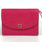LOUIS VUITTON M81521 Monogram Empreinte Porte Monnaie Rosalie Compact Wallet, Bi-fold Wallet, Monogram Empreinte Leather, Women's, Rose Pondicherry Pink