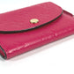 LOUIS VUITTON M81521 Monogram Empreinte Porte Monnaie Rosalie Compact Wallet, Bi-fold Wallet, Monogram Empreinte Leather, Women's, Rose Pondicherry Pink