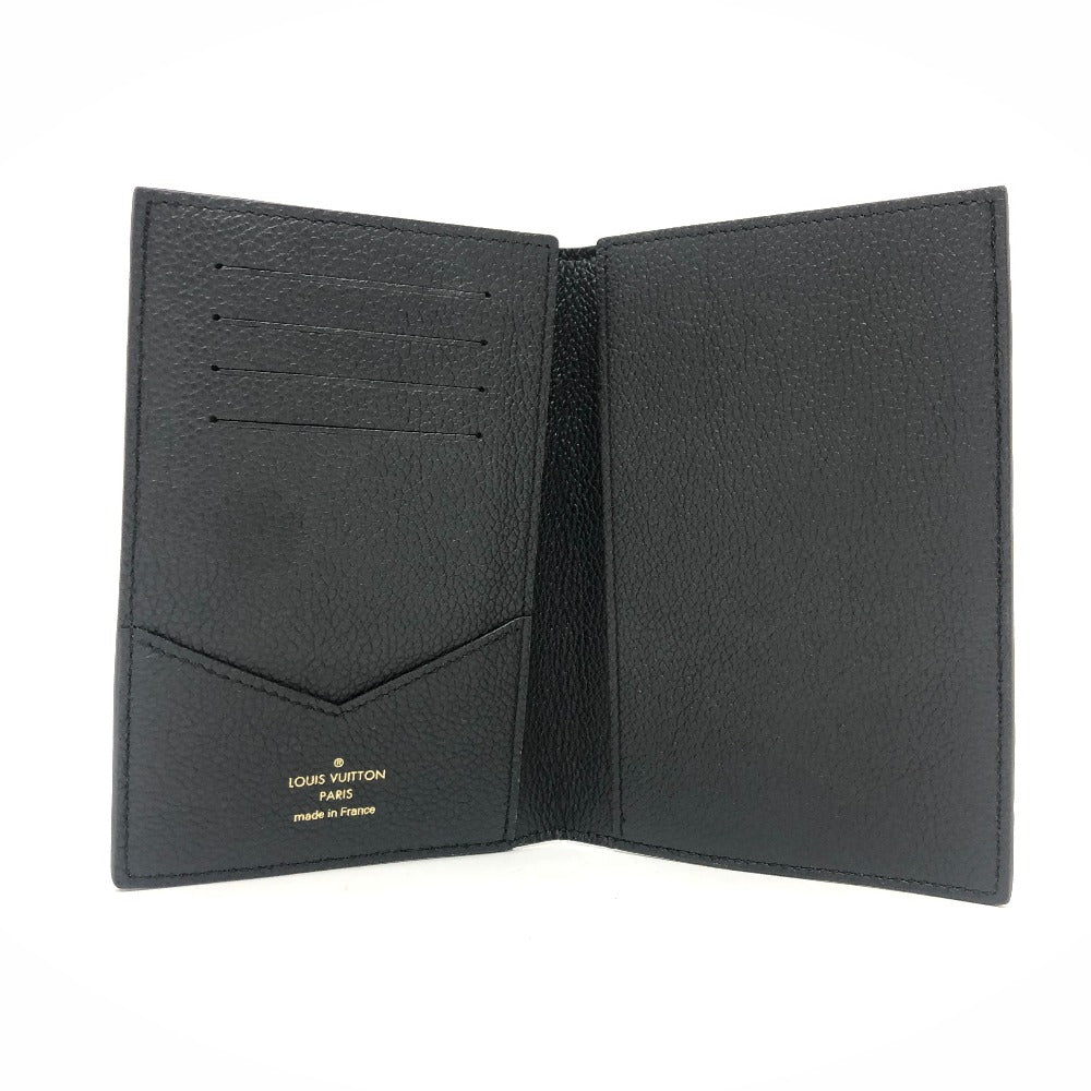 LOUIS VUITTON M63914 クーヴェルテュール パスポール NM パスポートカバー パスポート パスポートケース モノグラムアンプラントレザー レディース ブラック