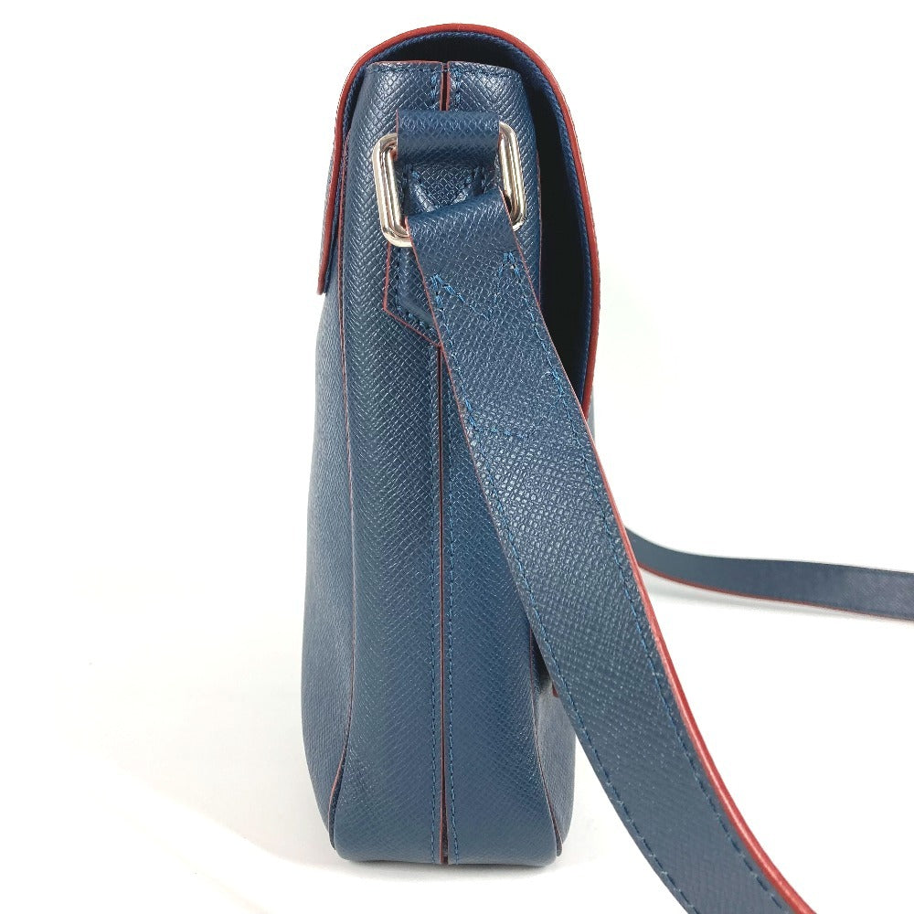 LOUIS VUITTON M30623 タイガ ロマンPM NM フラップ 斜め掛け メッセンジャーバッグ バイカラー ショルダーバッグ タイガレザー メンズ オセアン ネイビー