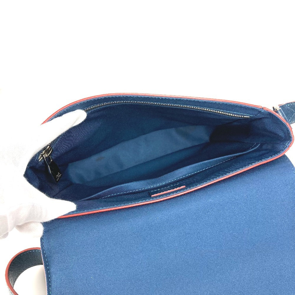 LOUIS VUITTON M30623 タイガ ロマンPM NM フラップ 斜め掛け メッセンジャーバッグ バイカラー ショルダーバッグ タイガレザー メンズ オセアン ネイビー