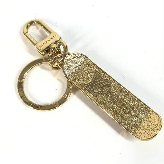 LOUIS VUITTON M02187 モノグラム キーホルダー LV スケートボード バッグチャーム キーホルダー メタル ユニセックス ゴールド