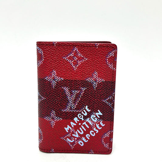 LOUIS VUITTON M26536 モノグラムヘリテージ ストライプ カードケース オーガナイザー･ドゥ ポッシュ ICケース カードケース ユニセックス レッドストライプ レッド