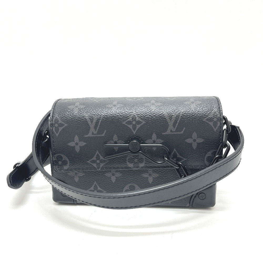 LOUIS VUITTON M81783 スティーマー ウェアラブル ウォレット ショルダーバッグ モノグラムエクリプスキャンバス ユニセックス ブラック