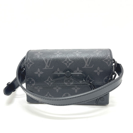 LOUIS VUITTON M81783 スティーマー ウェアラブル ウォレット ショルダーバッグ モノグラムエクリプスキャンバス ユニセックス ブラック