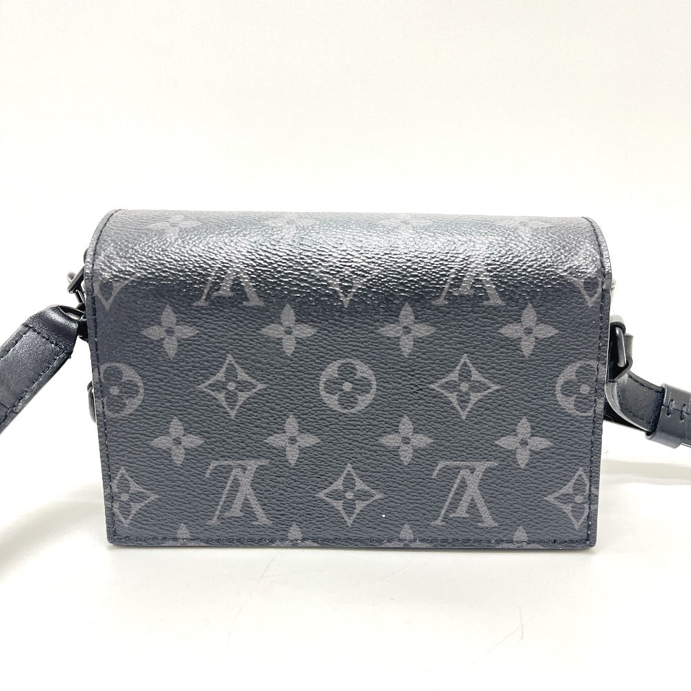 LOUIS VUITTON M81783 スティーマー ウェアラブル ウォレット ショルダーバッグ モノグラムエクリプスキャンバス ユニセックス ブラック