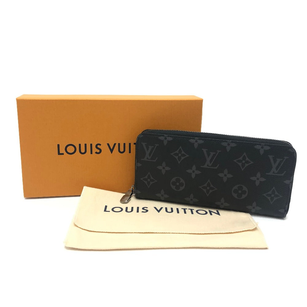 LOUIS VUITTON Ｍ11611 ジッピーウォレット・ホリゾンタル ラウンドジップ ロングウォレット 長財布 モノグラムエクリプスキャンバス メンズ ブラック
