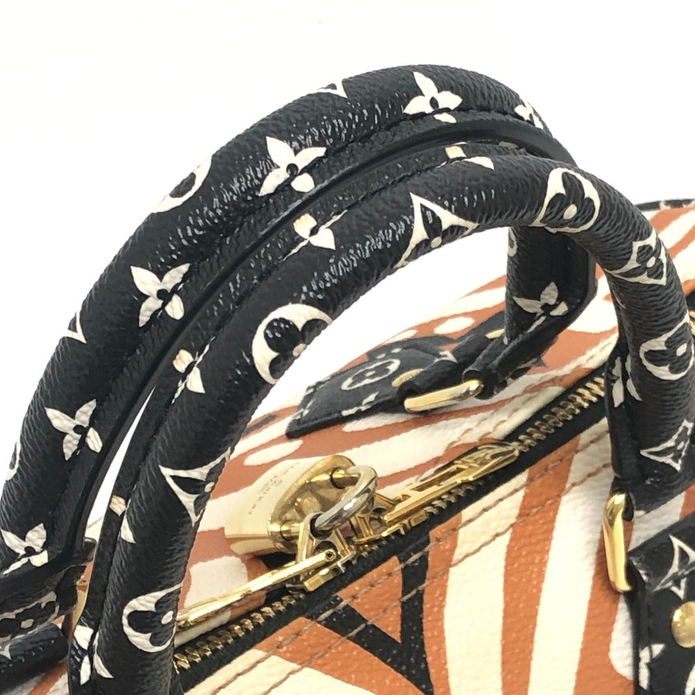 LOUIS VUITTON M56588 モノグラム・ジャイアント スピーディ バンドリエール25 LVクラフティ カバン ボストンバッグ レザー/PVC レディース ブラウン