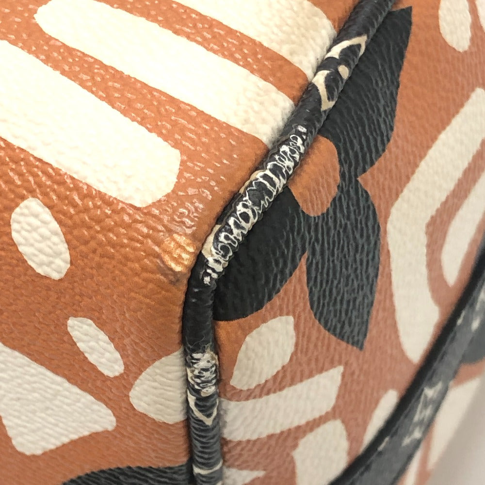 LOUIS VUITTON M56588 モノグラム・ジャイアント スピーディ バンドリエール25 LVクラフティ カバン ボストンバッグ レザー/PVC レディース ブラウン