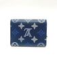 LOUIS VUITTON M29130 Victor Wallet Short Wallet Wallet Trifold Wallet Monogram Shadow Leather Unisex Navy Blue Navy