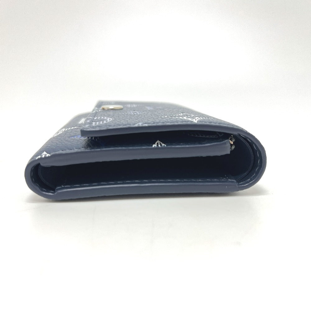 LOUIS VUITTON M29130 Victor Wallet Short Wallet Wallet Trifold Wallet Monogram Shadow Leather Unisex Navy Blue Navy