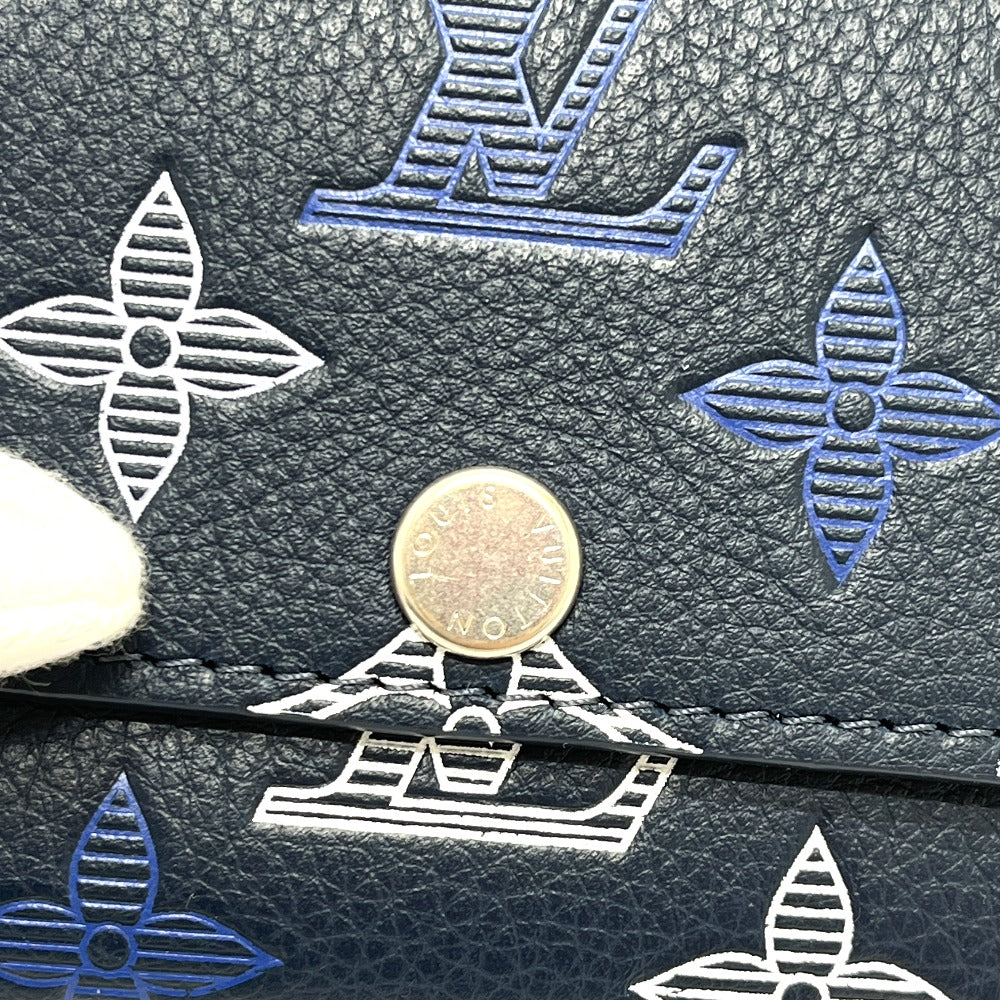 LOUIS VUITTON M29130 Victor Wallet Short Wallet Wallet Trifold Wallet Monogram Shadow Leather Unisex Navy Blue Navy