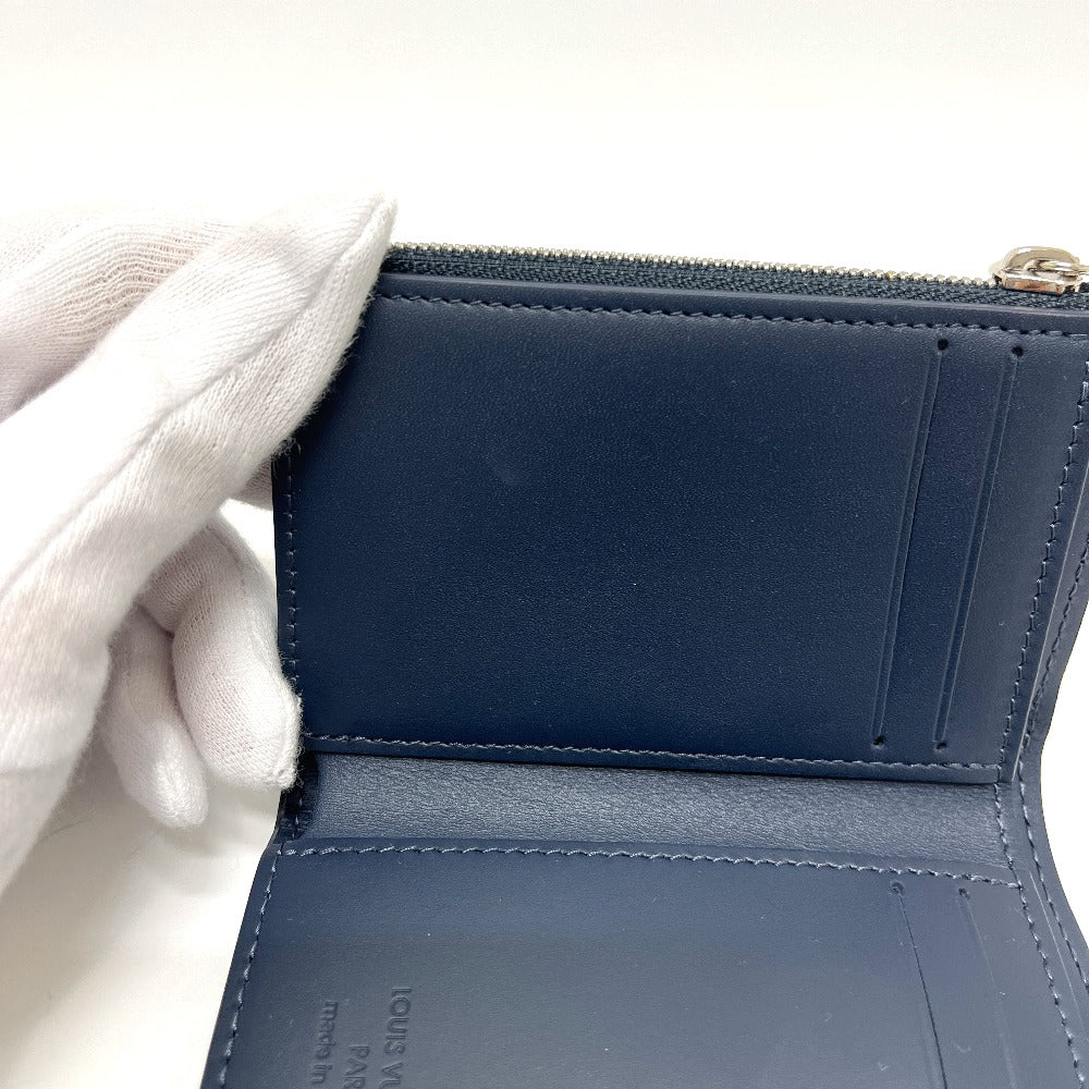 LOUIS VUITTON M29130 Victor Wallet Short Wallet Wallet Trifold Wallet Monogram Shadow Leather Unisex Navy Blue Navy