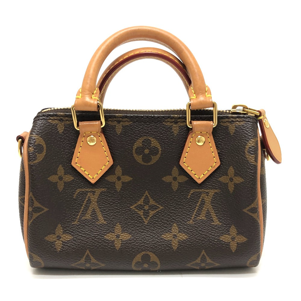 LOUIS VUITTON Ｍ81085 ナノ･スピーディ 2WAY カバン 斜め掛け ショルダーバッグ ハンドバッグ モノグラムキャンバス レディース ブラウン