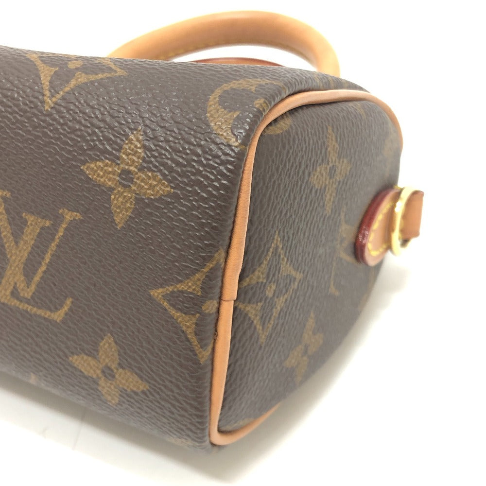 LOUIS VUITTON Ｍ81085 ナノ･スピーディ 2WAY カバン 斜め掛け ショルダーバッグ ハンドバッグ モノグラムキャンバス レディース ブラウン