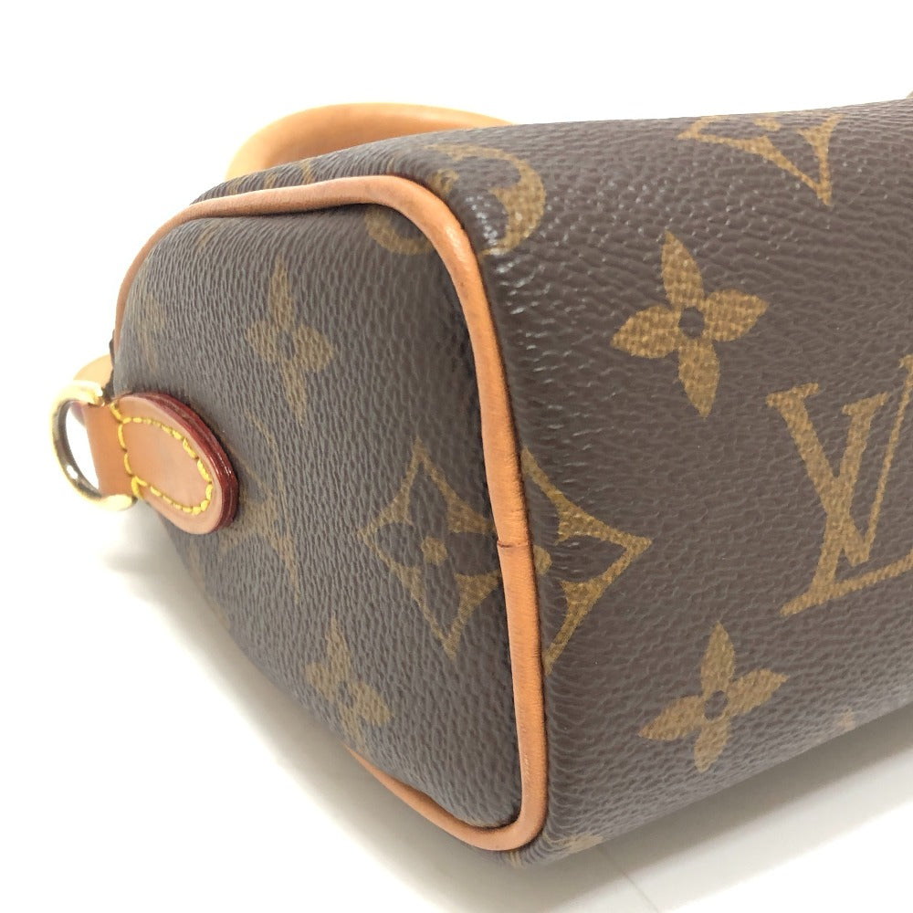 LOUIS VUITTON Ｍ81085 ナノ･スピーディ 2WAY カバン 斜め掛け ショルダーバッグ ハンドバッグ モノグラムキャンバス レディース ブラウン