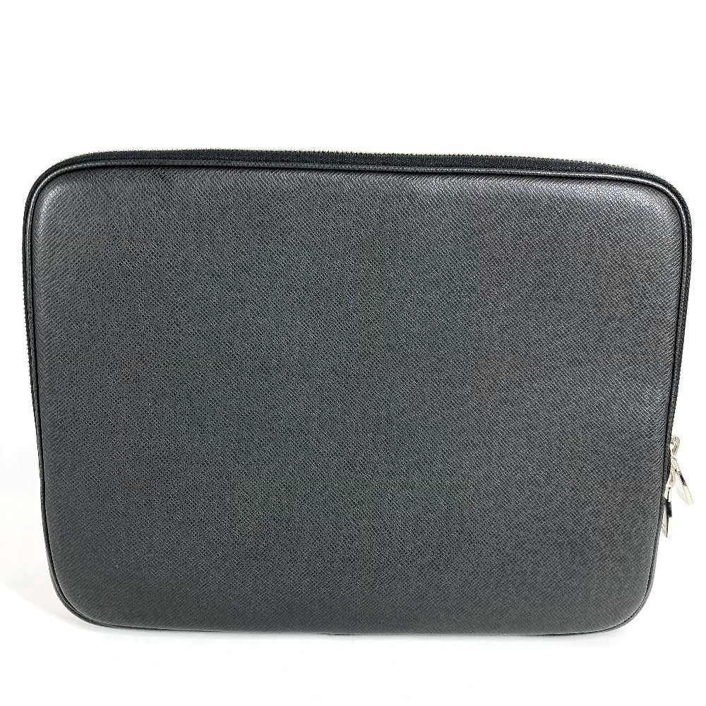 LOUIS VUITTON タイガ コンピュータースリーブ PCケース パソコン タブレットケース ポーチ タイガレザー ユニセックス アルドワーズ ブラック