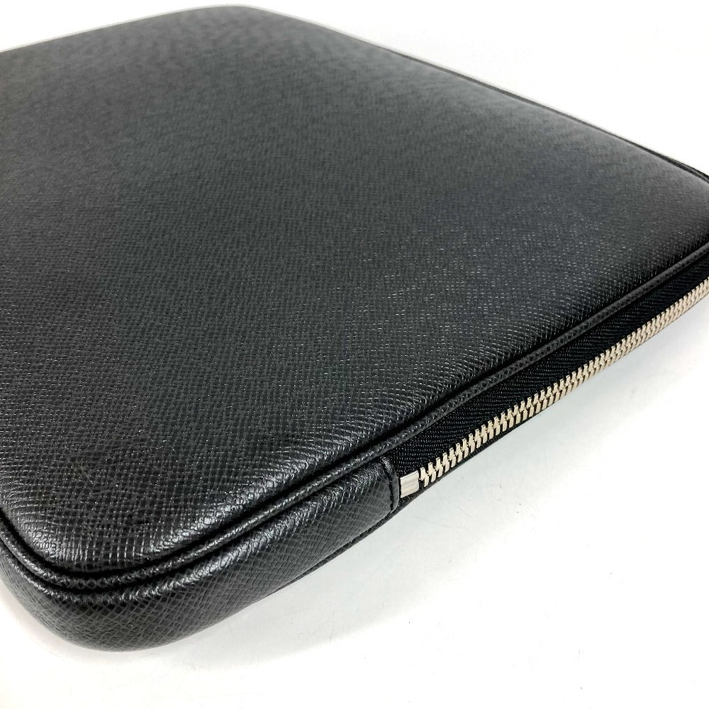 LOUIS VUITTON タイガ コンピュータースリーブ PCケース パソコン タブレットケース ポーチ タイガレザー ユニセックス アルドワーズ ブラック