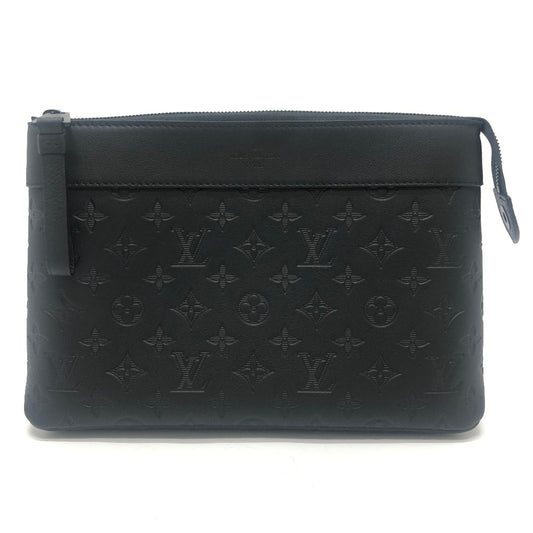 LOUIS VUITTON Ｍ82545 ポシェット・ヴォワヤージュ スープル カバン クラッチ セカンドバッグ メンズ ブラック