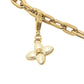 LOUIS VUITTON M02943 LV Heart Padlock Pearl ChainKey Holder Bag Charm Metal Gold Used