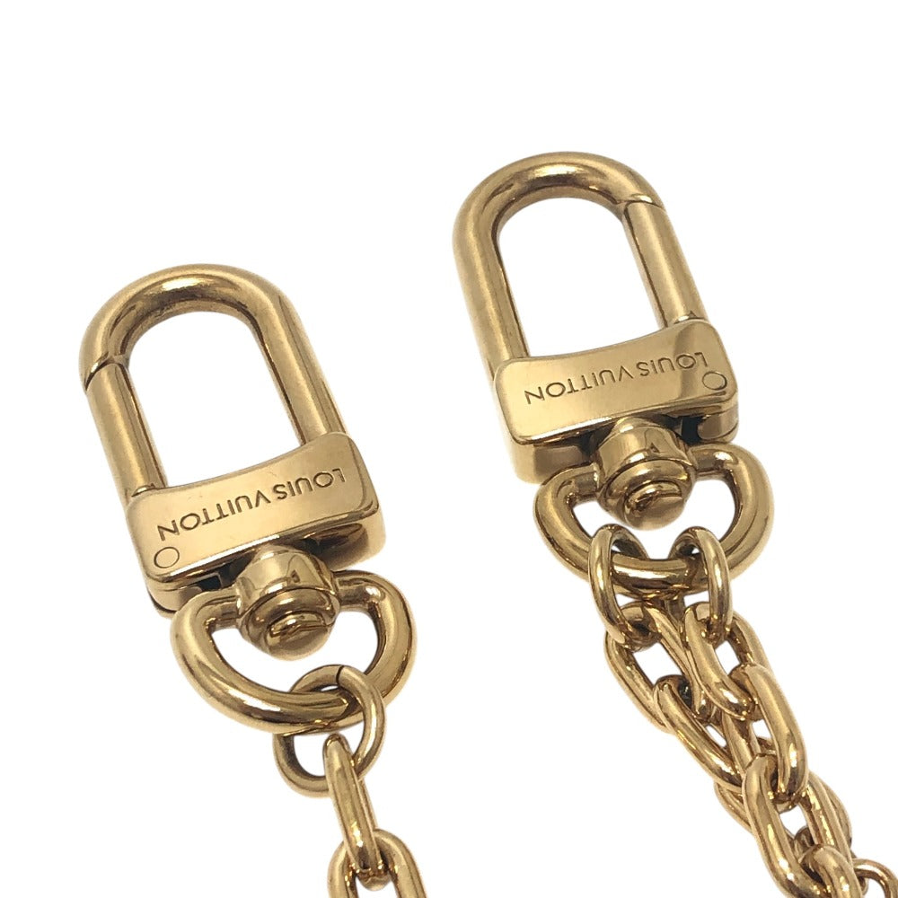 LOUIS VUITTON M02943 LV Heart Padlock Pearl ChainKey Holder Bag Charm Metal Gold Used