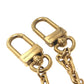 LOUIS VUITTON M02943 LV Heart Padlock Pearl ChainKey Holder Bag Charm Metal Gold Used