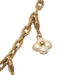 LOUIS VUITTON M02943 LV Heart Padlock Pearl ChainKey Holder Bag Charm Metal Gold Used