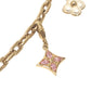 LOUIS VUITTON M02943 LV Heart Padlock Pearl ChainKey Holder Bag Charm Metal Gold Used