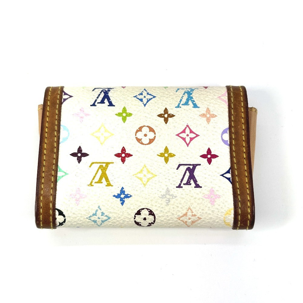 LOUIS VUITTON M92657 モノグラムマルチカラー ポルトモネ・プラ 財布 小銭入れ フラップ コインケース モノグラムマルチカラーキャンバス レディース ブロン ホワイト