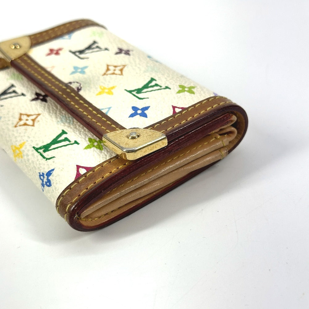 LOUIS VUITTON M92657 モノグラムマルチカラー ポルトモネ・プラ 財布 小銭入れ フラップ コインケース モノグラムマルチカラーキャンバス レディース ブロン ホワイト