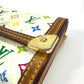 LOUIS VUITTON M92657 モノグラムマルチカラー ポルトモネ・プラ 財布 小銭入れ フラップ コインケース モノグラムマルチカラーキャンバス レディース ブロン ホワイト