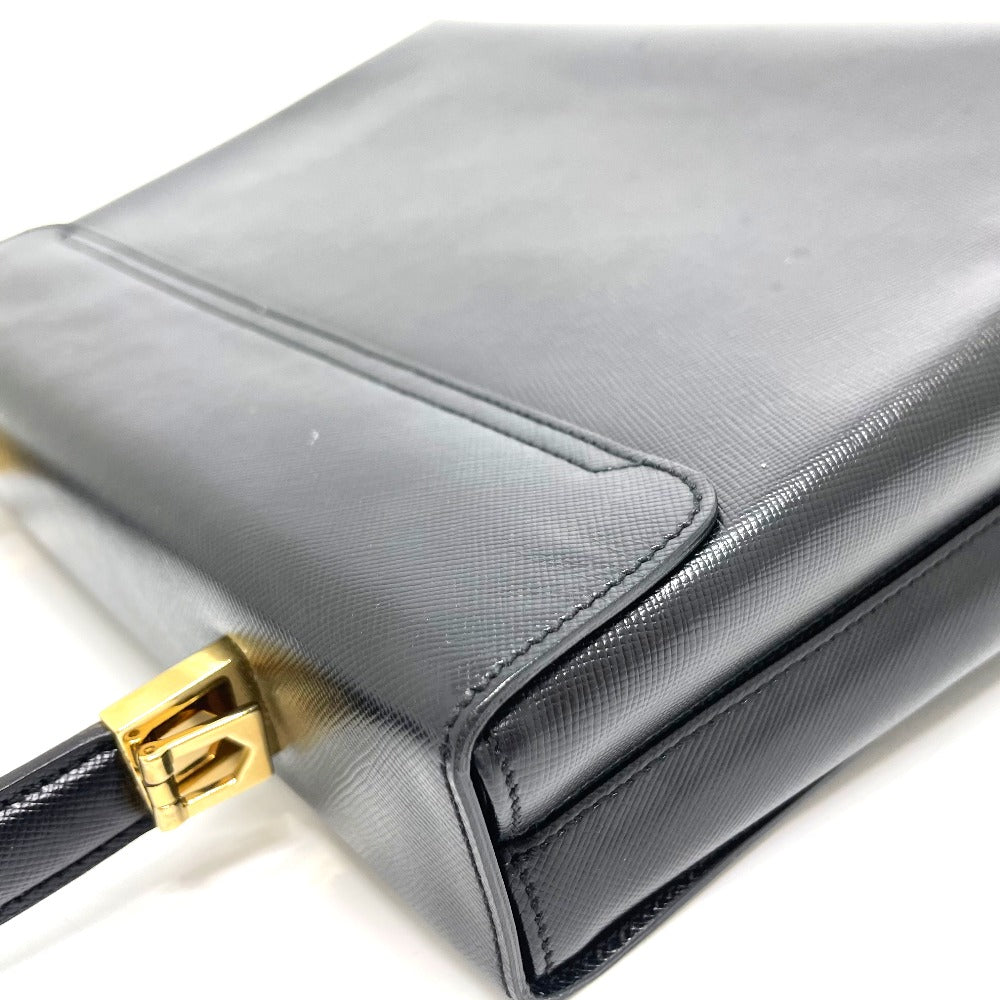 Salvatore Ferragamo AF-21 2WAY ガンチーニ カバン ショルダーバッグ ハンドバッグ レザー レディース ブラック