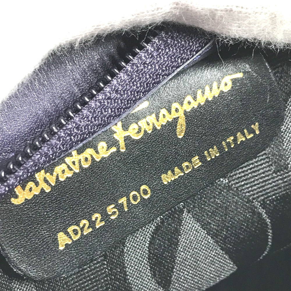 Salvatore Ferragamo ヴァラ リボン りぼん メイクポーチ 化粧ポーチ ポーチ ナイロン レディース ブルー