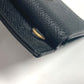 Salvatore Ferragamo wallet, coin purse, crossbody pouch, Gancini logo, card and coin case with chain, business card holder, coin case, leather, women's, black