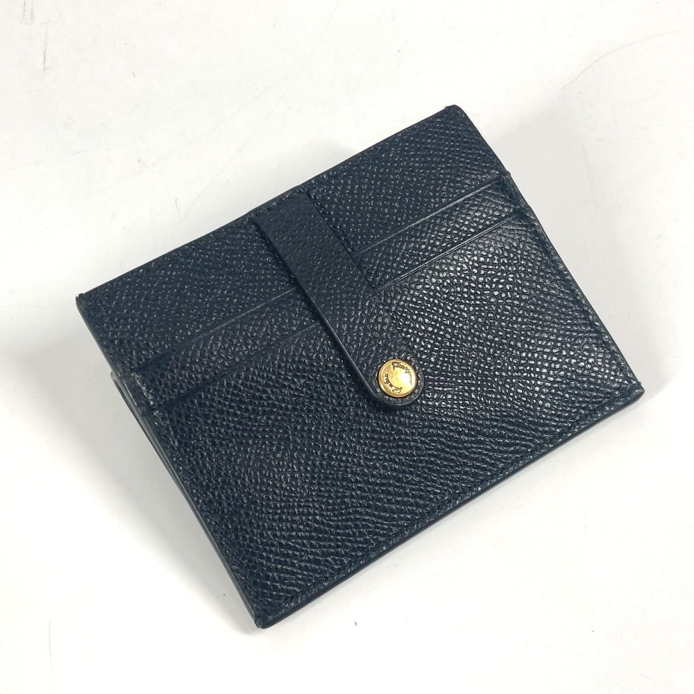 Salvatore Ferragamo wallet, coin purse, crossbody pouch, Gancini logo, card and coin case with chain, business card holder, coin case, leather, women's, black