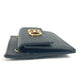 Salvatore Ferragamo wallet, coin purse, crossbody pouch, Gancini logo, card and coin case with chain, business card holder, coin case, leather, women's, black