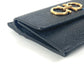 Salvatore Ferragamo wallet, coin purse, crossbody pouch, Gancini logo, card and coin case with chain, business card holder, coin case, leather, women's, black