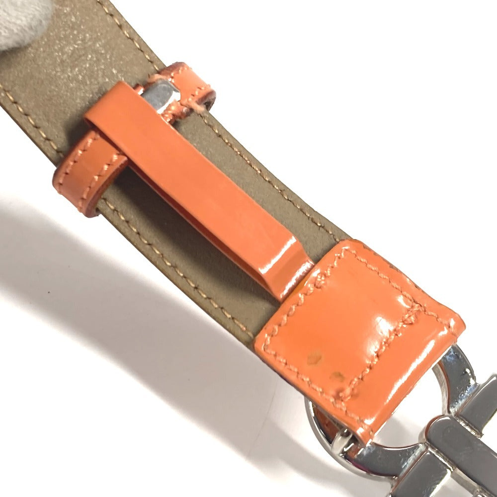 Salvatore Ferragamo ガンチーニ ロゴ バックル アクセサリー ズボン用ベルト ベルト レザー レディース オレンジ