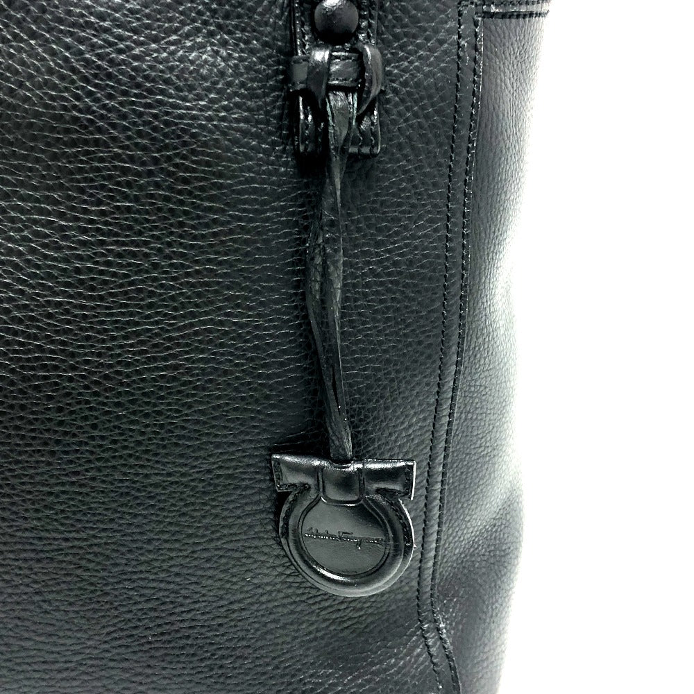 Salvatore Ferragamo ガンチーニ 肩掛けバック カバン トートバック バック トートバッグ レザー レディース ブラック