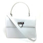 Salvatore Ferragamo Gancini 2-Way Crossbody Handbag in White Leather