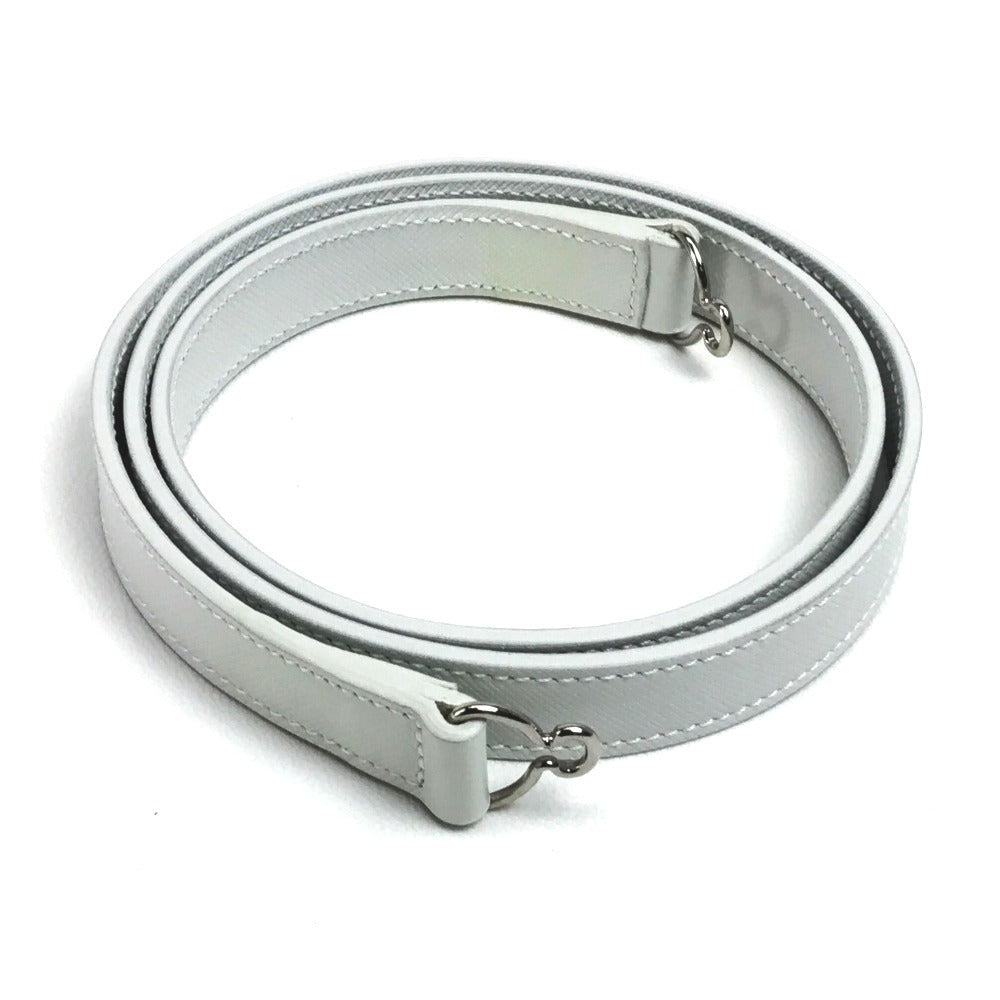 Salvatore Ferragamo Gancini 2-Way Crossbody Handbag in White Leather