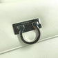 Salvatore Ferragamo Gancini 2-Way Crossbody Handbag in White Leather