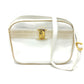 Salvatore Ferragamo BA214183 Vara Ribbon Shoulder Bag in White Leather